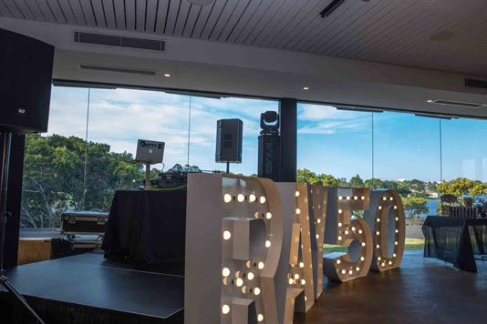 DJ Band entertainment stage hire Sydney